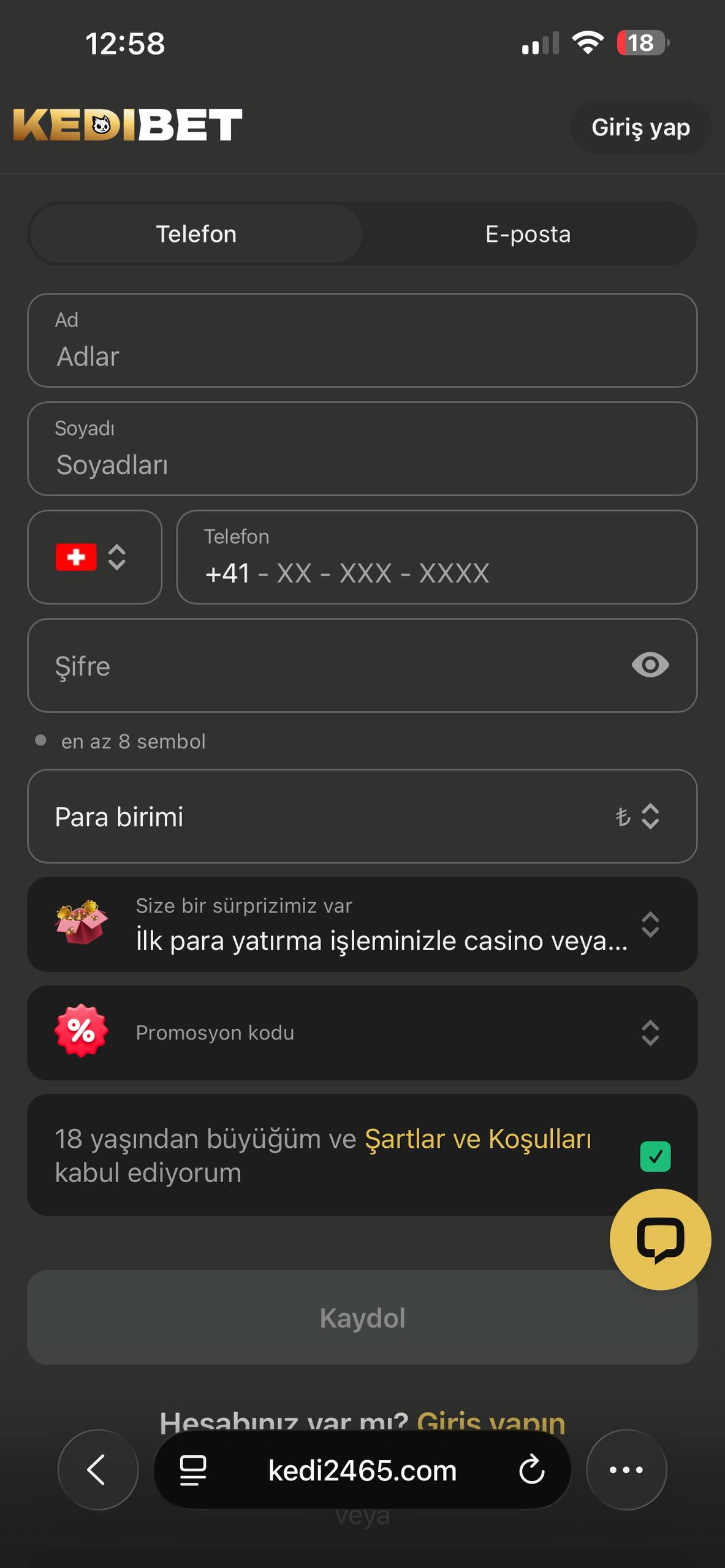 Adım 2: Kayıt ve Giriş